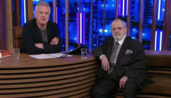 Pedro Bial e Jô Soares no Conversa com Bial (Foto: Reprodução/Globo)