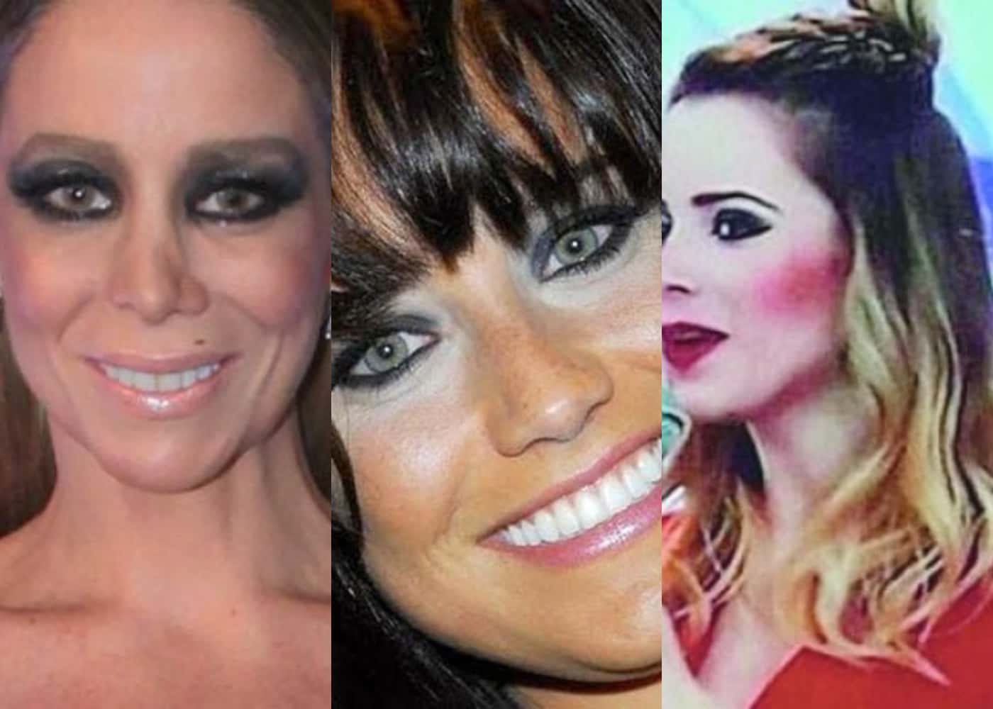 Famosas exageram em make (Foto: Reprodução)