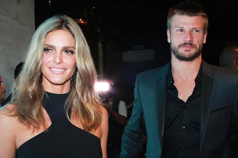 Fernanda e o marido. Foto - divulgação.