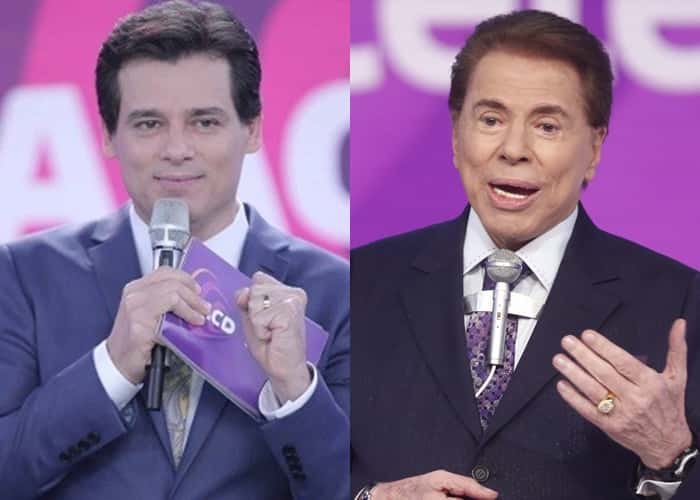 Celso Portiolli e Silvio Santos (Foto: Divulgação)
