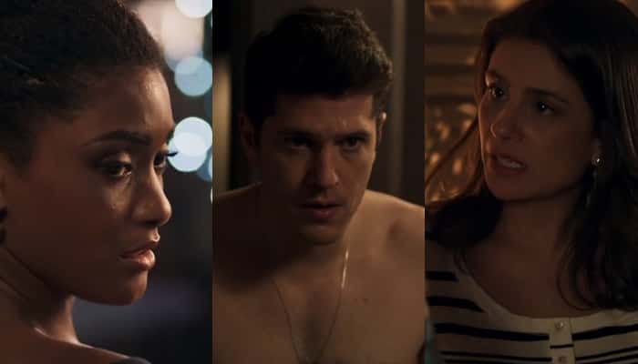 Raquel vai conseguir separar o casal Bruno e Tônia na novela O Outro Lado do Paraíso. (Foto: Reprodução/Montagem/TV Foco)