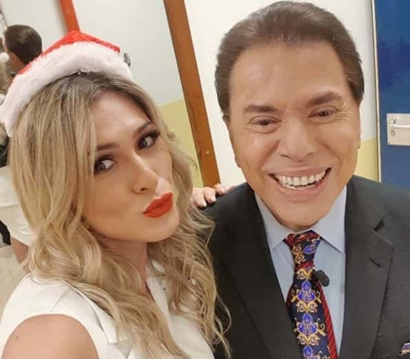 Lívia Andrade e Silvio Santos. (Foto Reprodução/Instagram)