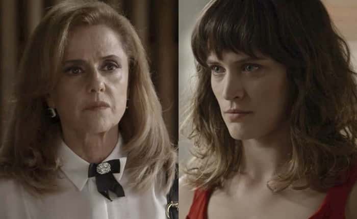 Sophia (Marieta Severo) e Clara (Bianca Bin) em cena de O Outro Lado do Paraíso (Foto: Divulgação/Globo)