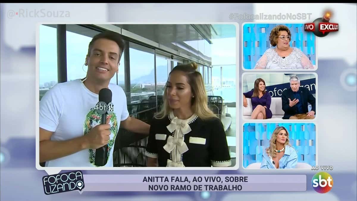 Anitta já participou ao vivo do Fofocalizando. (Foto: Reprodução/SBT)