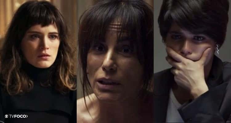 Mãe e filhas em O Outro Lado do Paraíso (Foto montagem: TV Foco)