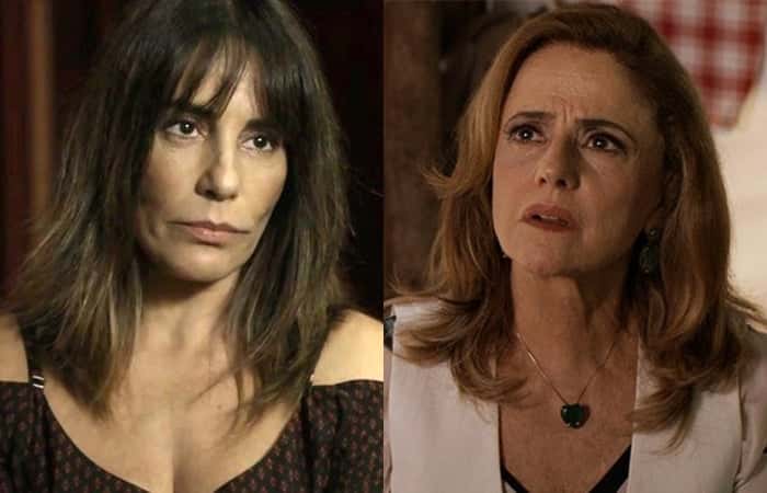 Duda e Sophia em O Outro Lado do Paraíso (Foto: Reprodução/Montagem)