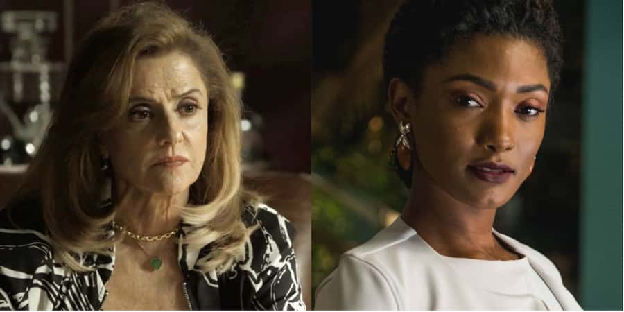 Sophia quer ver Raquel morta nos próximos capítulos da novela O Outro Lado do Paraíso. (Foto: Reprodução/Montagem)