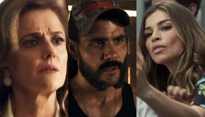 Mãe e filha se relacionam com o mesmo homem em O Outro Lado do Paraíso. (Foto: Reprodução/Globo/Montagem/TV Foco)