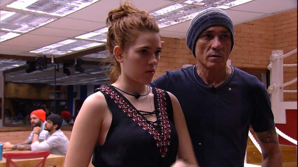 Ana Clara e Ayrton estão revoltados com Lucas no BBB18 (Foto reprodução)