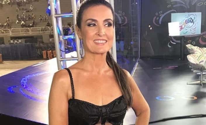 Fátima Bernardes no Carnaval 2018 (Foto: Reprodução)
