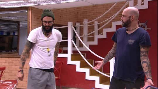 Caruso e Wagner no BBB18 (Foto: Reprodução)