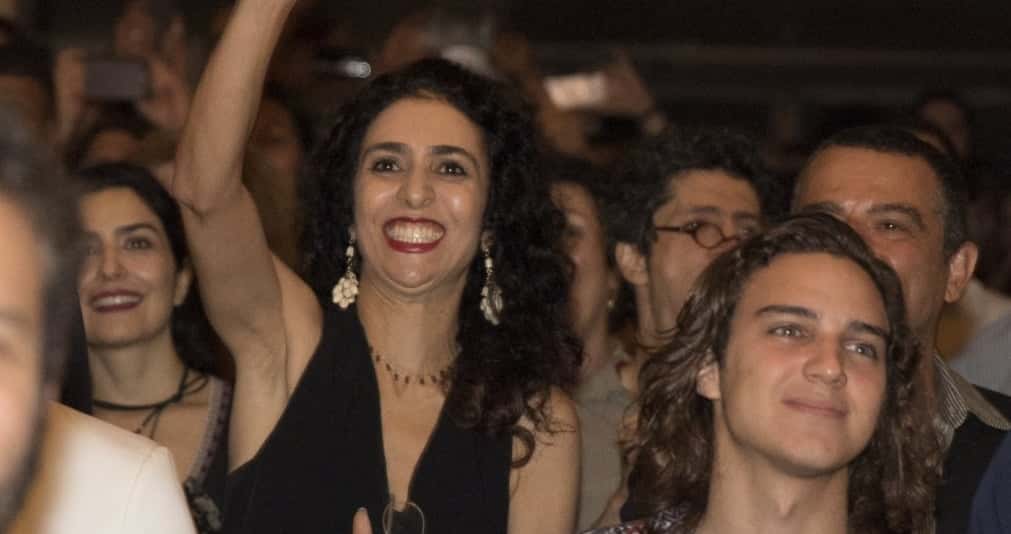 Reynaldo Gianecchini tietou a cantora Marisa Monte. (Foto: Reprodução)