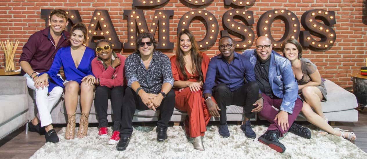 Elenco da segunda temporada do 'Show dos Famosos' reunido: Silvero Pereira, Naiara Azevedo, Sandra de Sá, Paulo Ricardo, Helga Nemeczyk, Mumuzinho, Tiago Abravanel e Alessandra Maestrini - Marilia Cabral / Divulgação/TV Globo