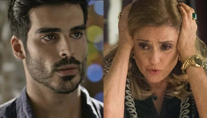 Xodó (Anderson Tomazini) e Sophia (Marieta Severo) em O Outro Lado do Paraíso (Foto: Globo/Divulgação/Raquel Cunha)