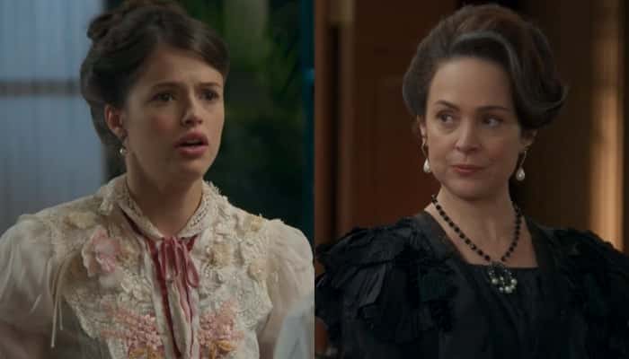 Ema (Agatha Moreira) e Julieta (Gabriela Duarte) em Orgulho e Paixão (Foto: Reprodução/Globo/Montagem)