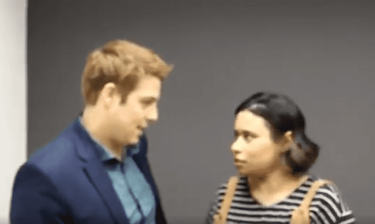 Fábio Porchat em vídeo com a sua fã (Foto: Reprodução)