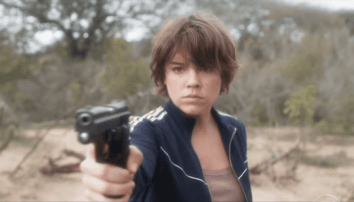 Maria (Alice Wegmann) em cena de Onde Nascem os Fortes (Foto: Reprodução/Globo)