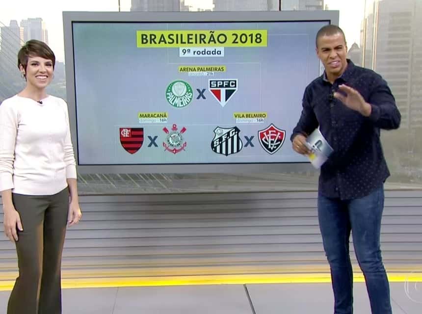 Gloria Vanique e Thiago Oliveira no Bom Dia SP (Foto: Reprodução)