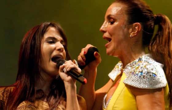 Anitta e Ivete Sangalo no passado (Foto: Reprodução)