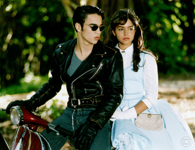 Caio Blat e Thaís Fersoza em Esplendor, 2000. (Foto: Divulgação/Globo)