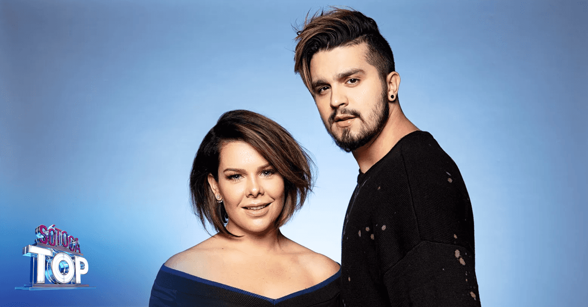 Luan Santana e Fernanda Souza comandam o Só Toca Top. (Foto: Reprodução)