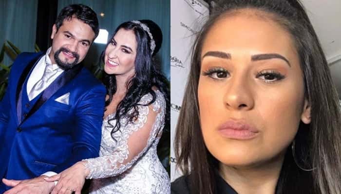 Simone deu "cano" no casamento da amiga, a repórter Fabíola Gadelha. (Foto: Reprodução)