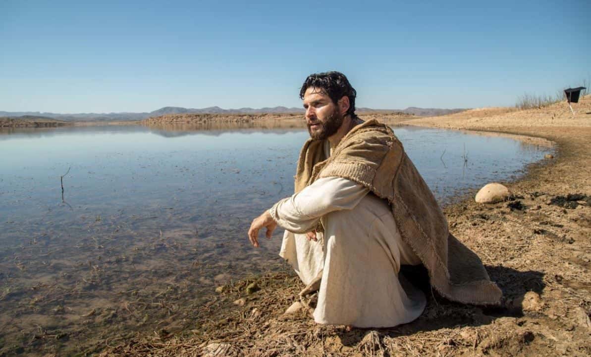 Ator Dudu Azevedo é o protagonista Jesus (Crédito: Reprodução / Record TV)