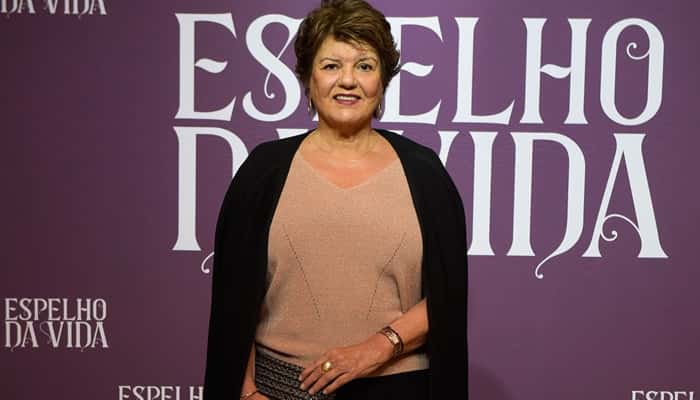A autora Elizabeth Jhin no lançamento de Espelho da Vida (Foto: Globo/Cesar Alves)