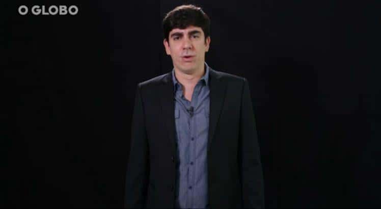 Marcelo Adnet imitando o presidente eleito Jair Bolsonaro (Foto: Reprodução)