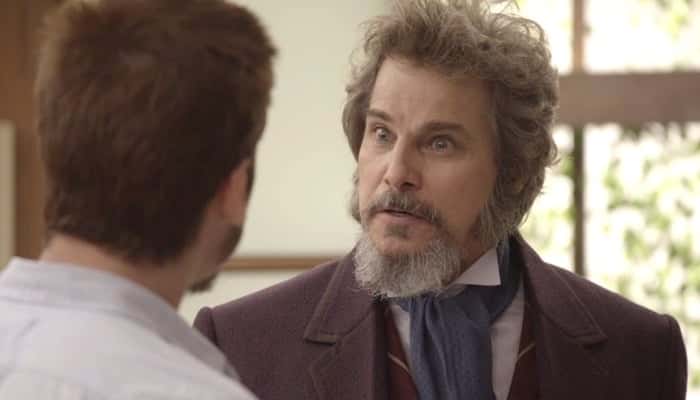 Dom Sabino (Edson Celulari) em cena de O Tempo Não Para (Foto: Divulgação/Globo)