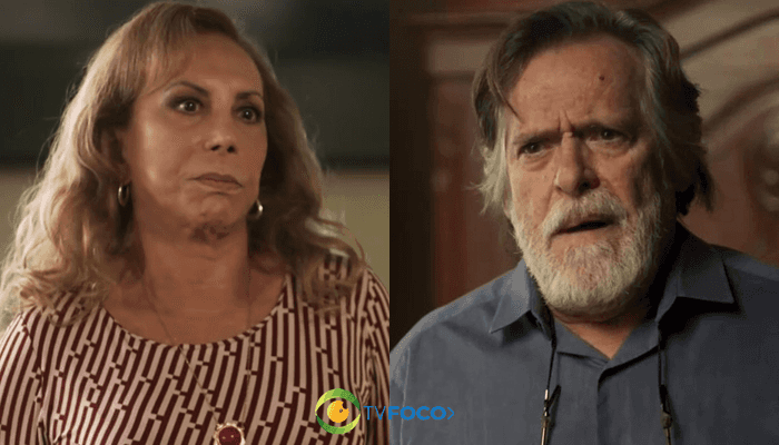 Naná (Arlete Salles) e Dodô (José de Abreu) em cena de Segundo Sol (Foto: Reprodução/Globo)