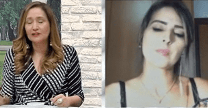 Ex-mulher de Eduardo Costa se revoltou ao vivo (Foto: Reprodução)