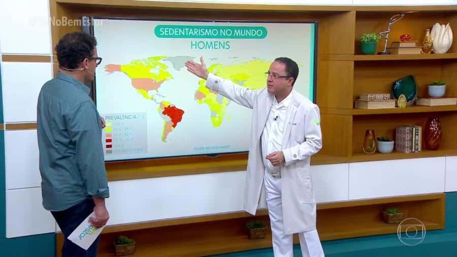 Fernando Rocha e o médico da Globo (Foto: Reprodução)