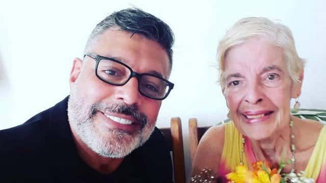 Alexandre Frota e a mãe, Lais Frota (Foto: Reprodução)