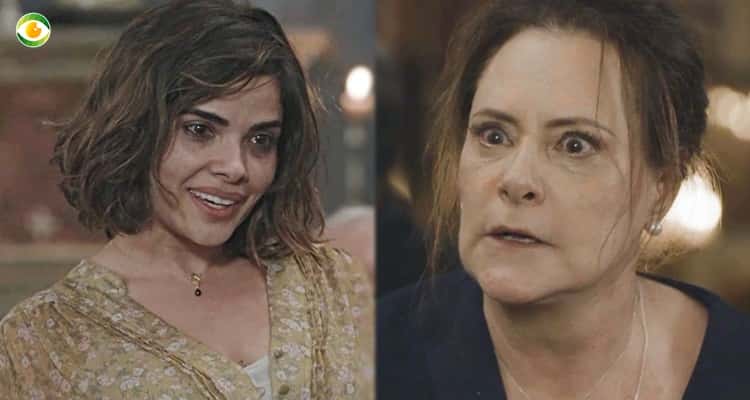 Barraco na novela O Sétimo Guardião (Foto: Montagem/TV Foco)