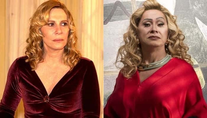 Renata Sorrah como Nazará e Nany People como Marcos Paulo em O Sétimo Guardião (Fotos: Globo/João Miguel Júnior/Estevam Avellar)