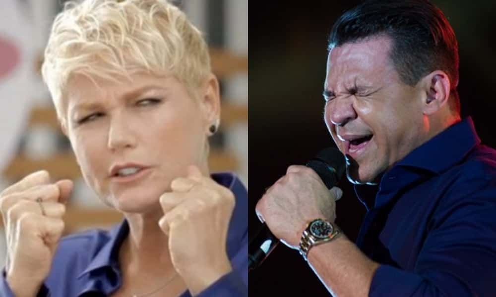 Xuxa e o cantor sertanejo. (Foto: Reprodução)