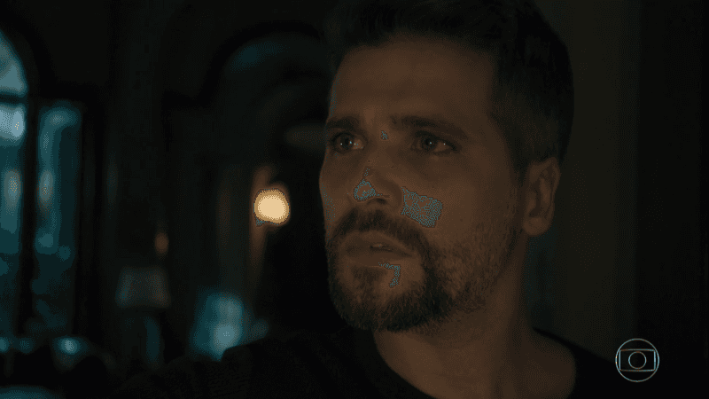 Gabriel (Bruno Gagliasso) em O Sétimo Guardião (Foto: Reprodução/Globo)