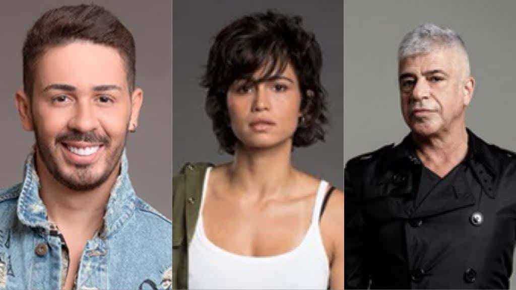 Carlinhos Maia, Nanda Costa e Lulu Santos (Foto: Montagem/TV Foco)