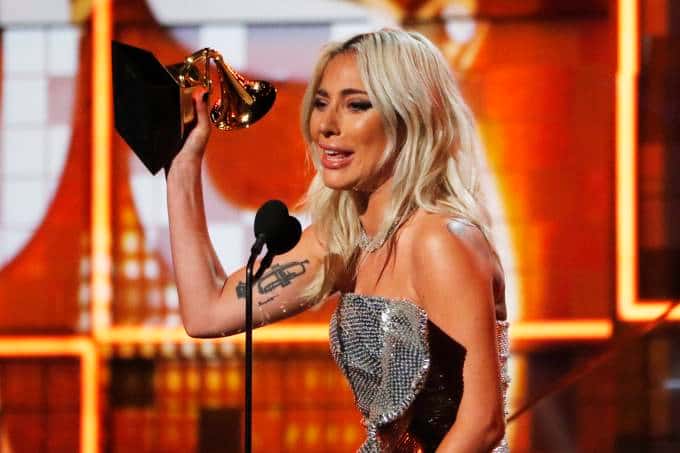 Lady Gaga no Grammy (Foto: Divulgação)