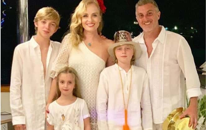 Família do apresentador do Caldeirão do Huck, da Globo, Luciano Huck e Angélica (Foto: Divulgação)