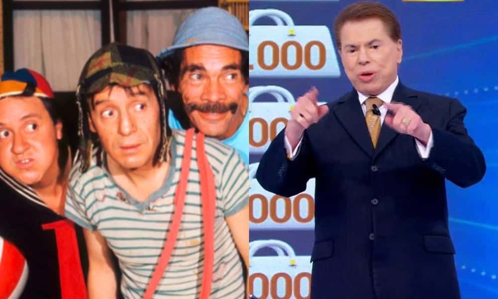 Silvio Santos cancelou o Chaves, mas depois voltou atrás. (Foto: Reprodução/Montagem)