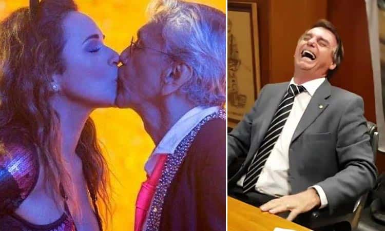 Daniela Mercury, Caetano Veloso e o presidente Jair Bolsonaro (Foto: Reprodução/Montagem)