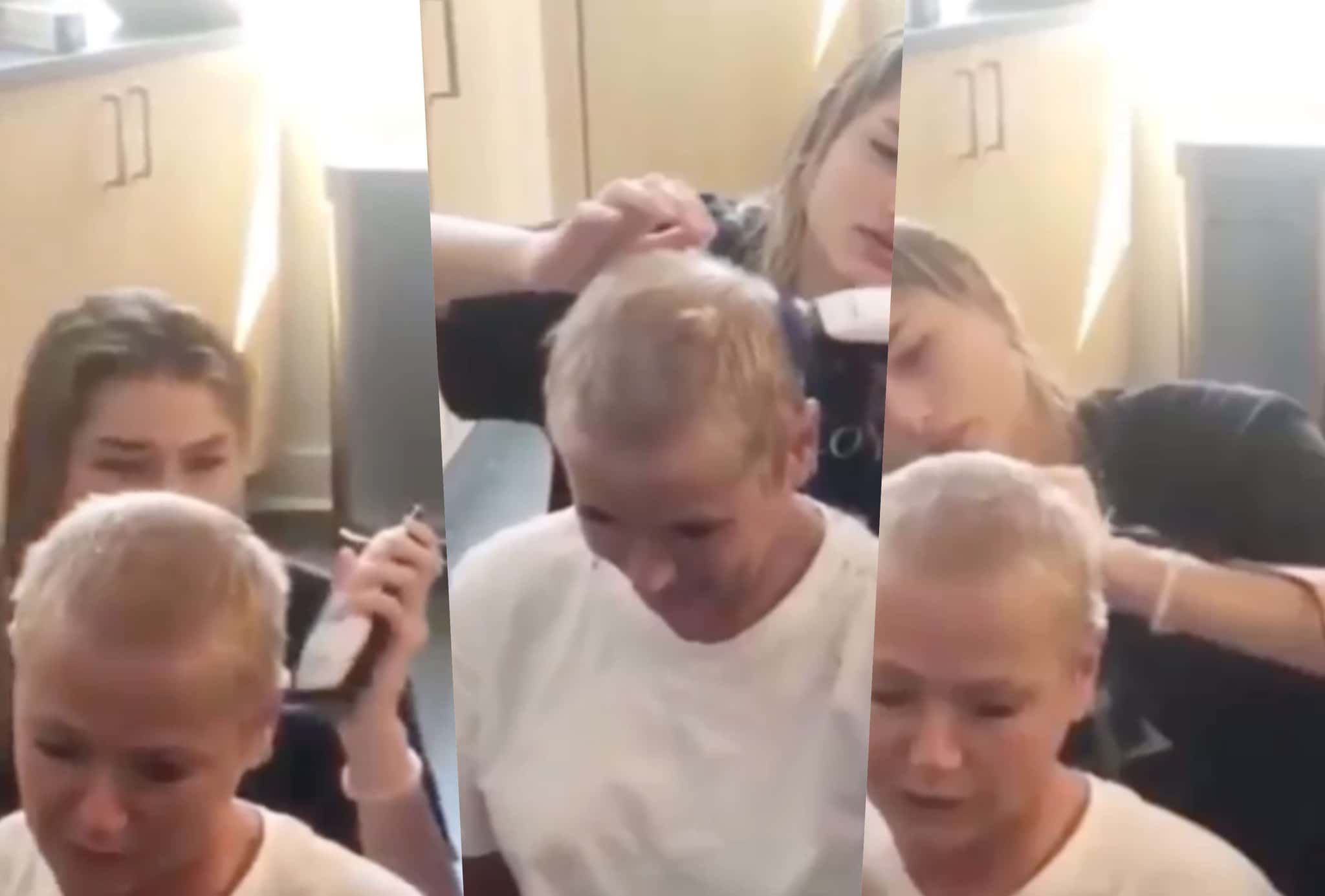 Sasha é flagrada cortando os cabelos de Xuxa (Foto reprodução)