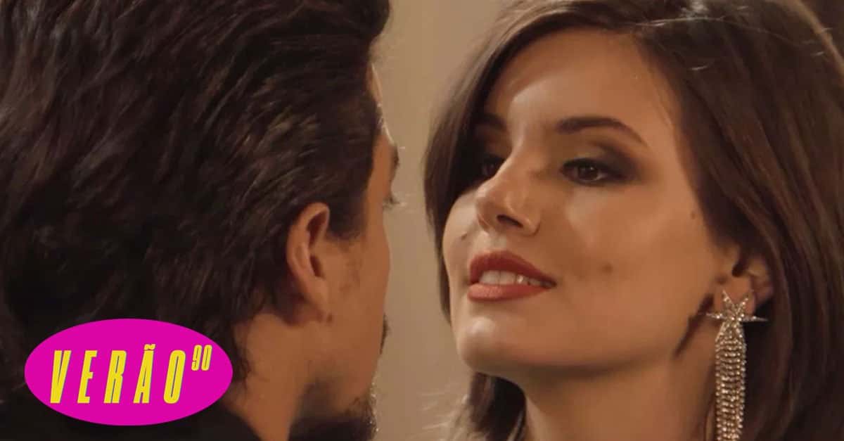Jerônimo (Jesuíta Barbosa) e Vanessa (Camila Queiroz) em Verão 90 (Foto: Reprodução/Globo)
