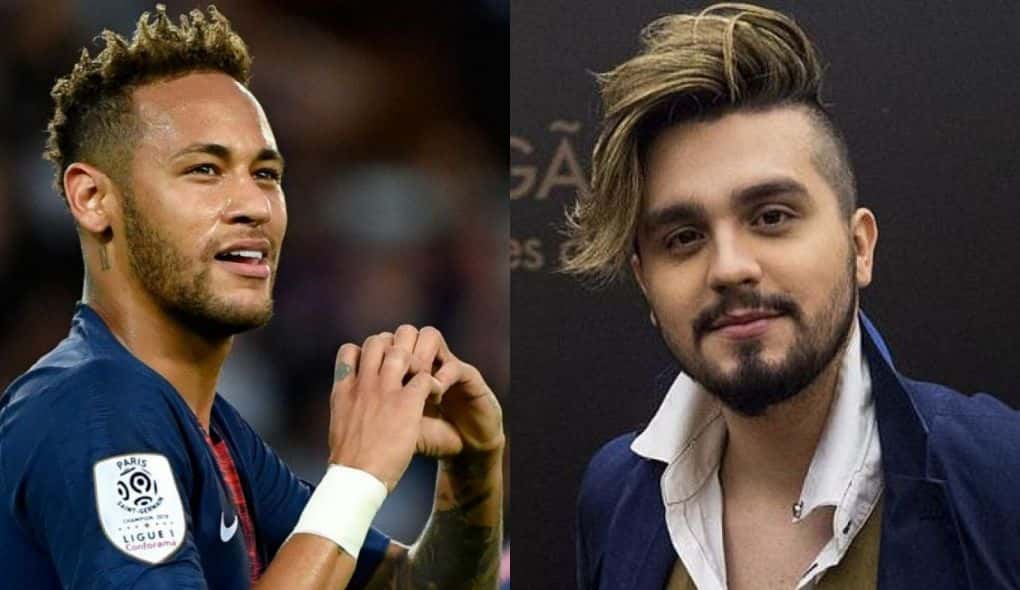 Neymar e Luan Santana (Foto: Montagem/TV Foco)
