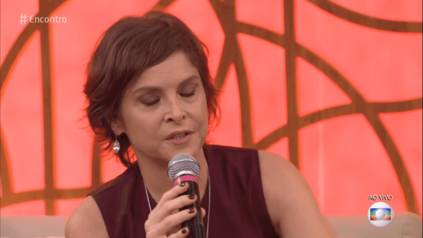 Drica Moraes ao vivo na Globo (Foto: Reprodução)