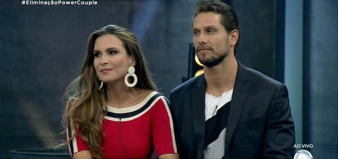 Kamilla Salgado e Eliéser Ambrósio foram eliminados do Power Couple (Foto: Reprodução)