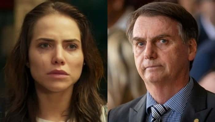 Letícia Colin e Jair Bolsonaro (Foto: Reprodução/Montagem)