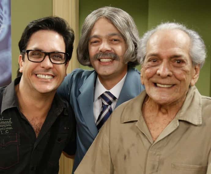 Lucio Mauro Filho, Bruno Mazzeo e Lucio Mauro na Globo (Foto: Raphael Dias / Gshow)